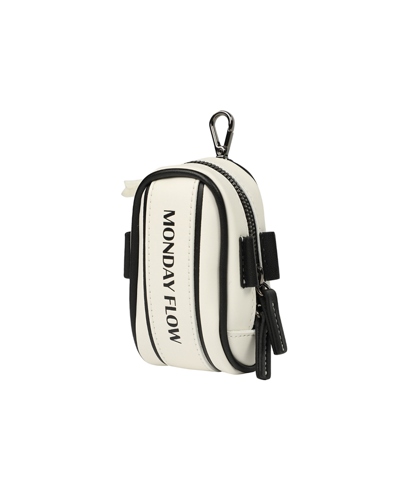 Monday Flow Logo Border Ball Bag - White