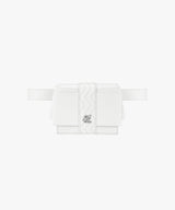 FAIRLIAR Ribbon Logo Decoration Hip Bag - White