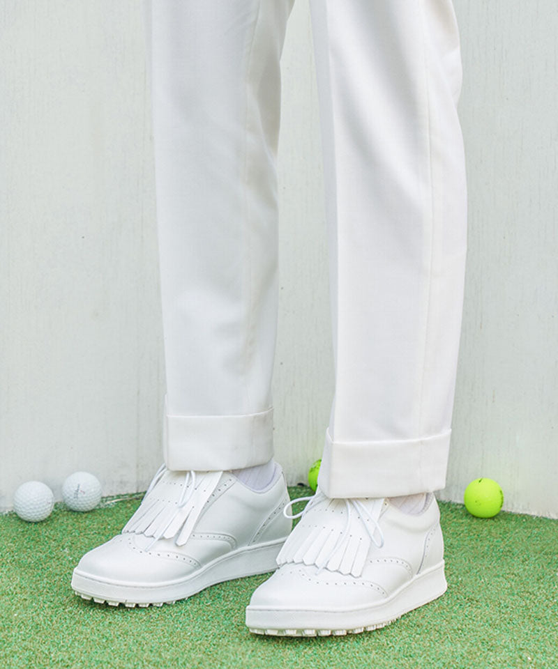 ALL CLASSIC Golf Wingtip Spikeless Golf Shoes - White