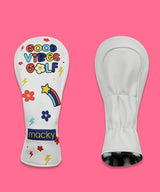 MACKY Golf: Good Vibe Driver Cover - White