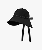 FAIRLIAR Logo Tape Wide Bucket Hat - Black