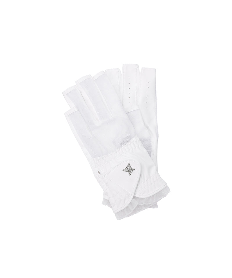 Women's Mesh Lace Glove (PAIR) - White