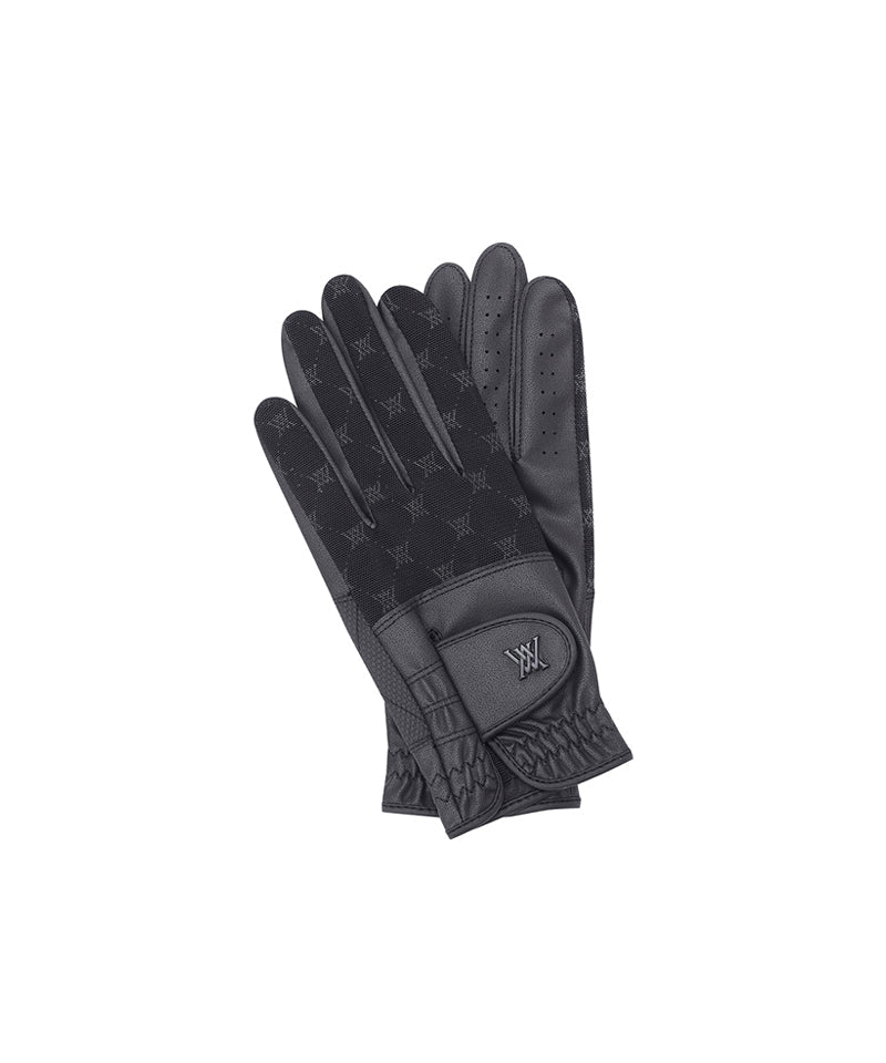 Women's Monogram See-Through Glove (PAIR) - Black