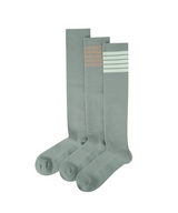 Amazing Cre 3Piece Knee Socks - Melange Khaki