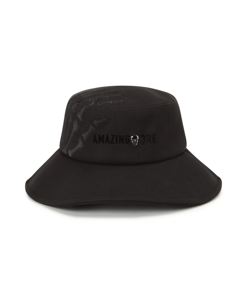 Amazing Cre Unisex Handbone Emvroidery Hat - Black