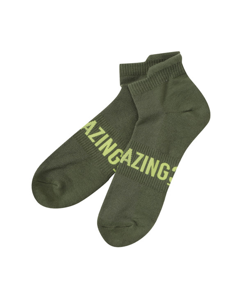 Amazing Cre Logo Point Sneakers Socks - Khaki