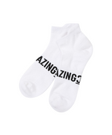 Amazing Cre Logo Point Sneakers Socks - White
