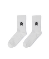 Men's Logo Socks - White