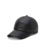 Unisex Leather Like Cap - Black