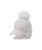 Women's Line Knit Ballcap - Cream