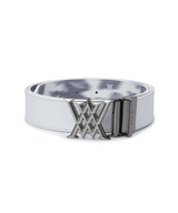 Men's Mosaic Reversible Belt - Off White