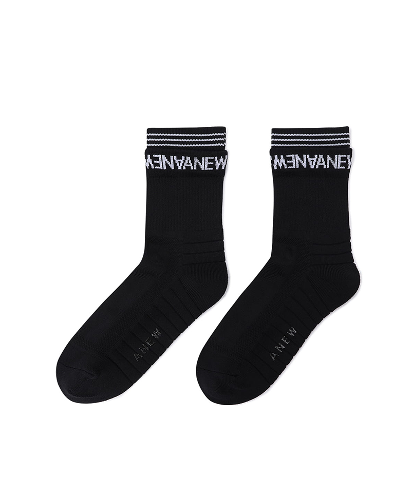 Men's Essential Middle Socks - Black
