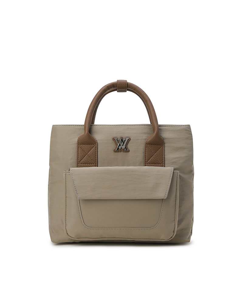 Women's Out Pocket Tote Bag - Beige