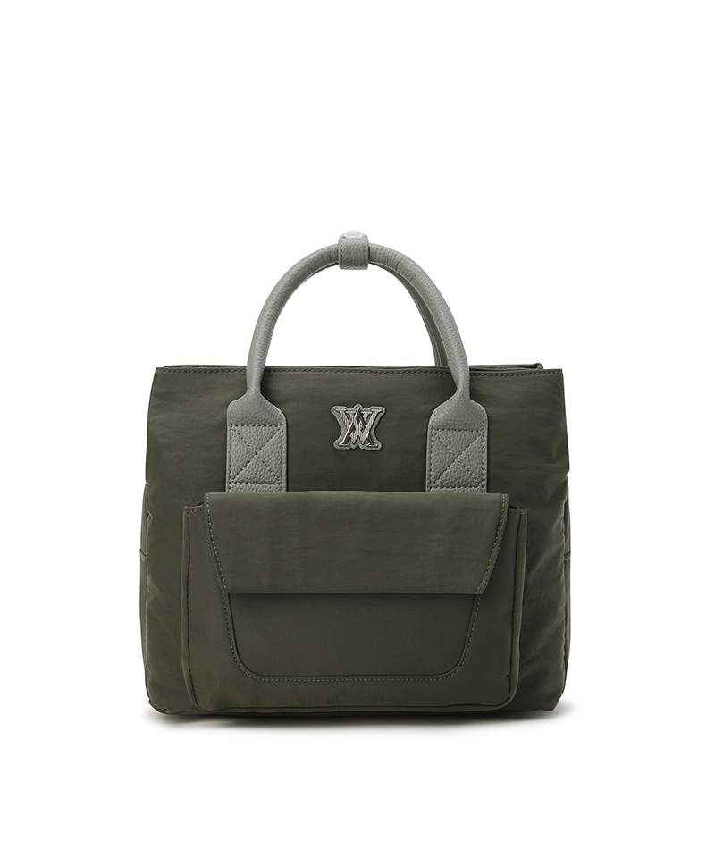 Women's Out Pocket Tote Bag - Khaki