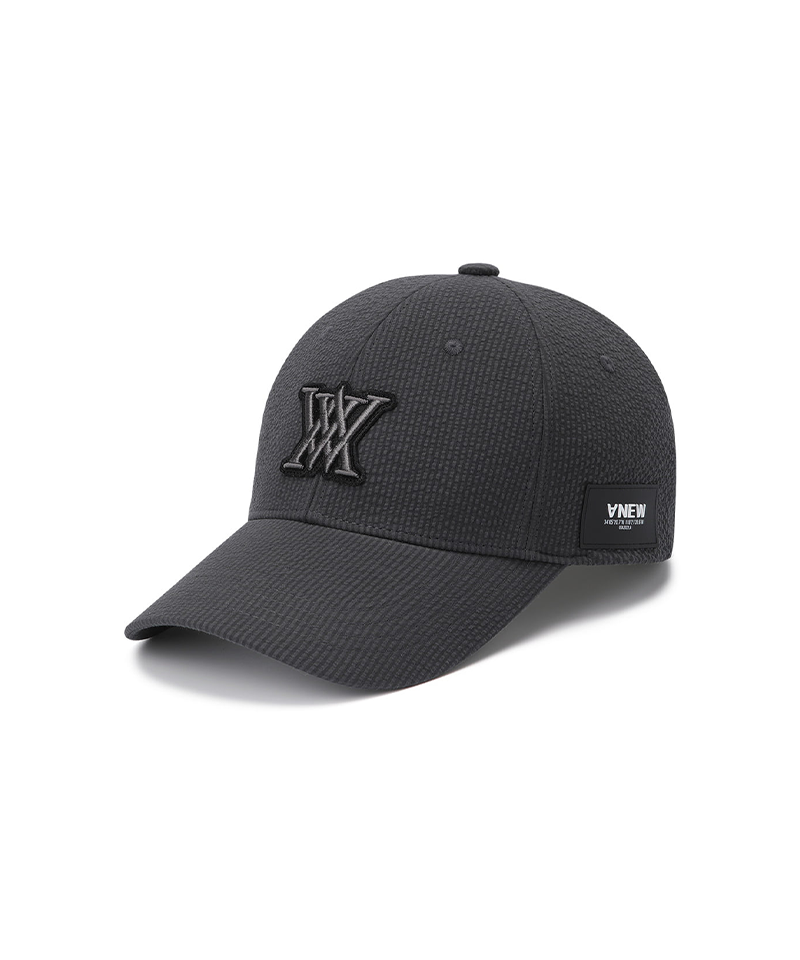 Uni Seersucker  Cap - Dark Grey