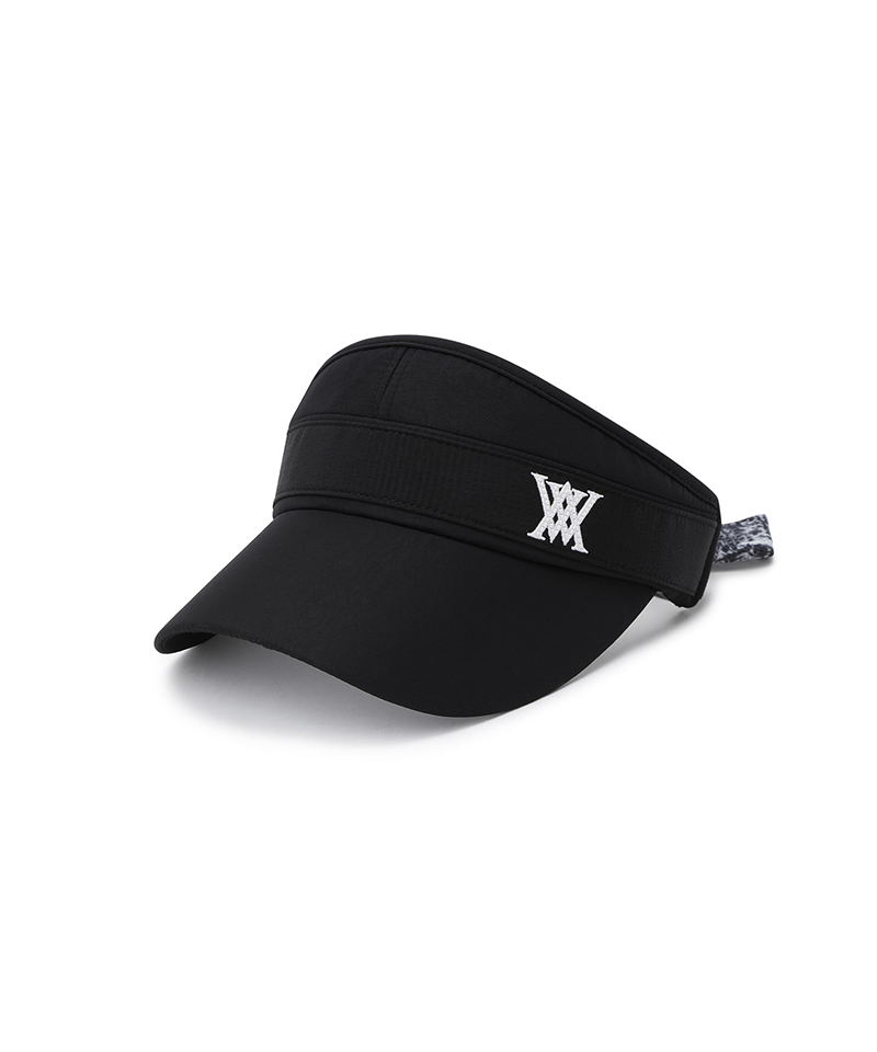 Women's Paisley Block Visor - Black