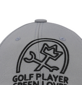 Castelbajac Men's Sprite Slogan Embroidery Point Ball Cap - Grey