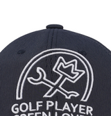 Castelbajac Men's Stripe Slogan Embroidery Point Ball Cap - Navy