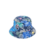Castelbajac Women's Pattern Waterproof Bucket Hat - Navy
