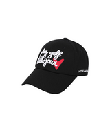 Castelbajac Women's Embroidered Point Ball Cap - Black