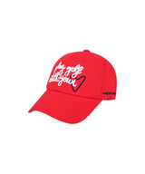 Castelbajac Women's Embroidered Point Ball Cap - Red