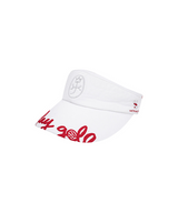 Castelbajac Women's Embroidered Ribbon Sun Cap - White