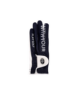 Castelbajac Men's Synthetic Leather Slogan Gloves - Black