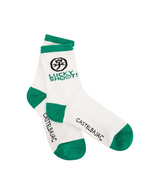 Castelbajac Men's Contrast Accent Long Socks - White