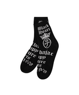 Castelbajac Men's Capsule Line Pattern Point Long Socks - Black
