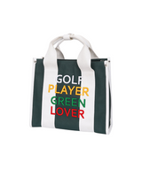 Castelbajac omen's Lettering Square Tote Bag - Green