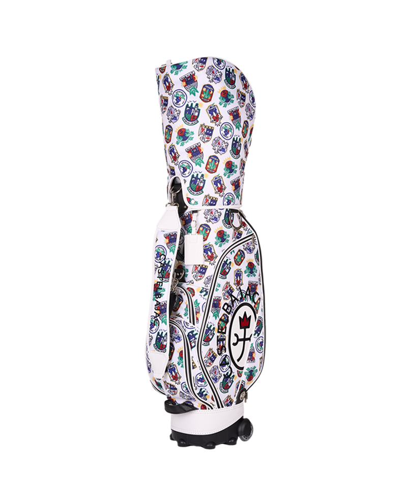 Castelbajac Women's Symbol Pattern Wheel Caddy Bag - White