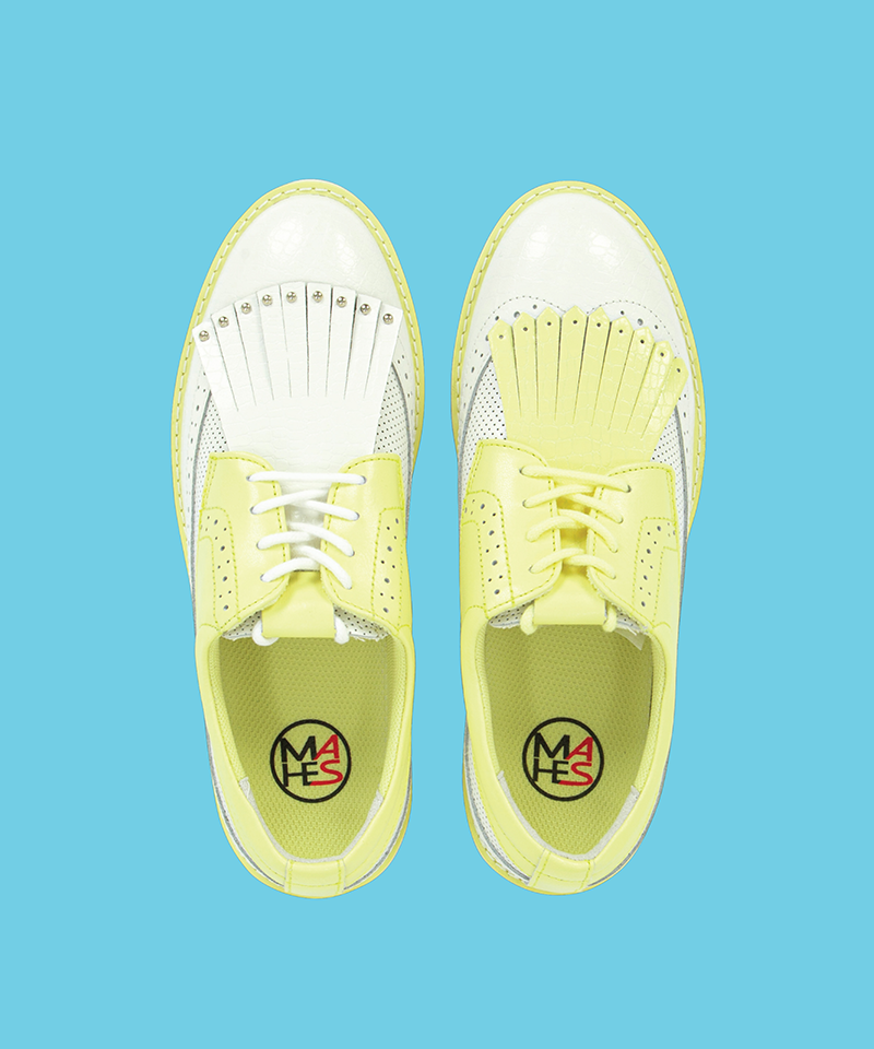 Black Label Natural Leather 2WAY Leather Sole High-Up Balance Golf Shoes - 3 Colors