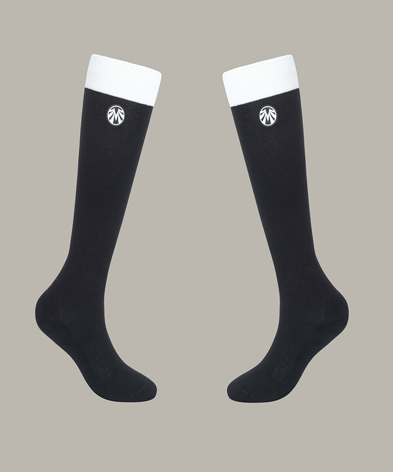 Black Label Two-Tone Shock Absorbing Golf Knee Socks - 2 Colors