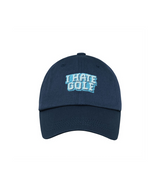 LOLONG I Hate Golf Needle Point Hat - Navy