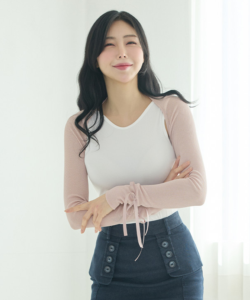 J.Jane Summer Shrug Summer Bolero Cardigan - Beige