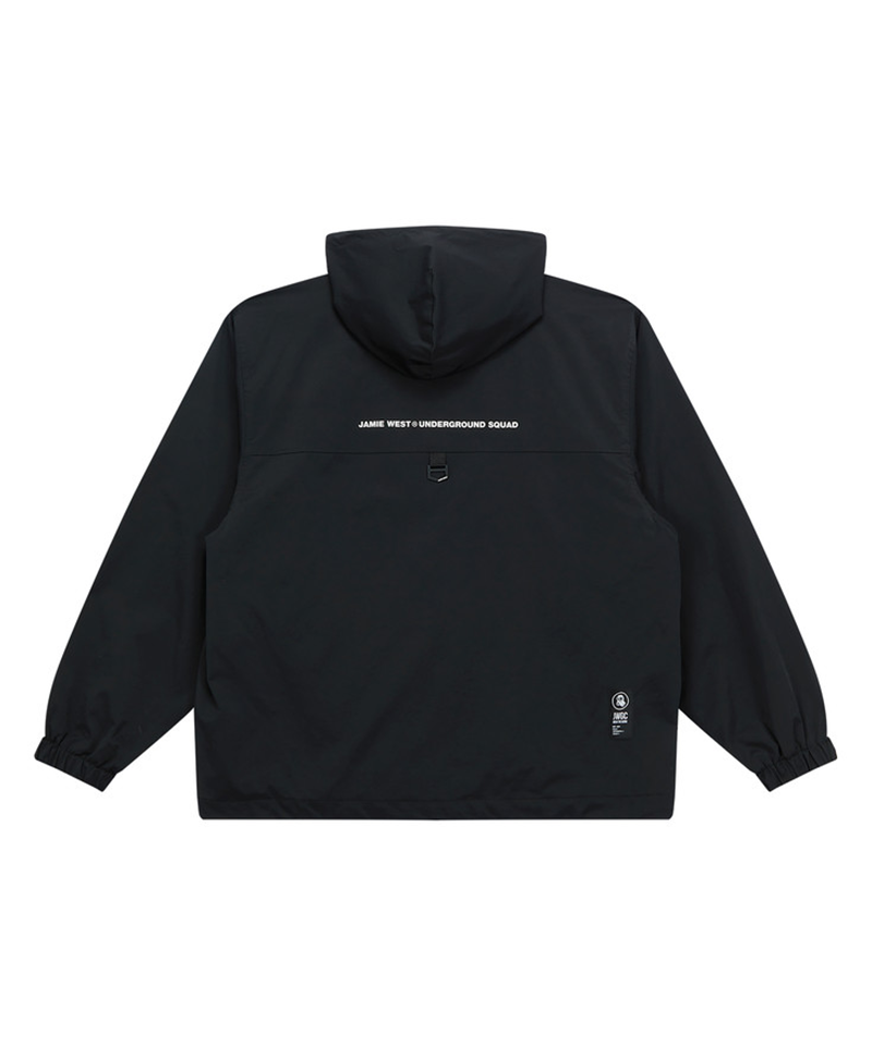 Jamie West Active Half Zip-up Hoodie Pullover - Black