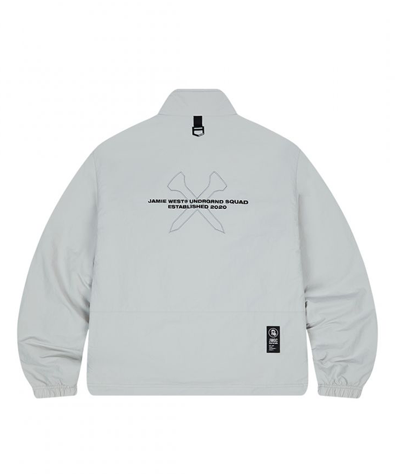 Jamie West Fleece Nylon Reversible Jumper - Gray