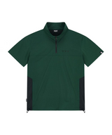 Jamie West Half Zip-up Ventilation Stand Collar P-Shirts - Green