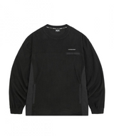 Jamie West Light Fleece Nylon Pocket Pullover - Black