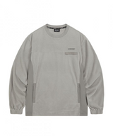 Jamie West Light Fleece Nylon Pocket Pullover - Gray