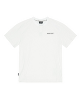 Jamie West Logo Performance Henley Collar T-Shirts - White