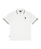 Jamie West Nick Stripe Collar Point Essential P-Shirts - White