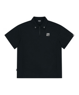 Jamie West Nylon Half Zip-up Ventilation P-Shirts - Black
