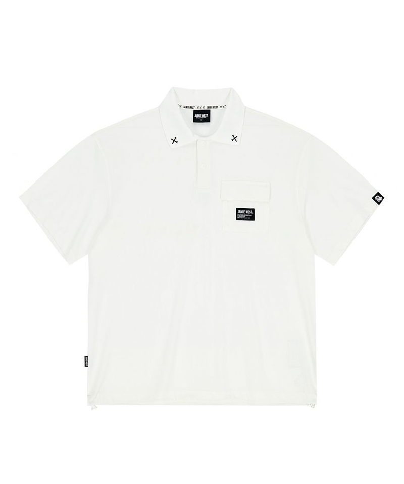 Jamie West Performance Pocket P-Shirts- White