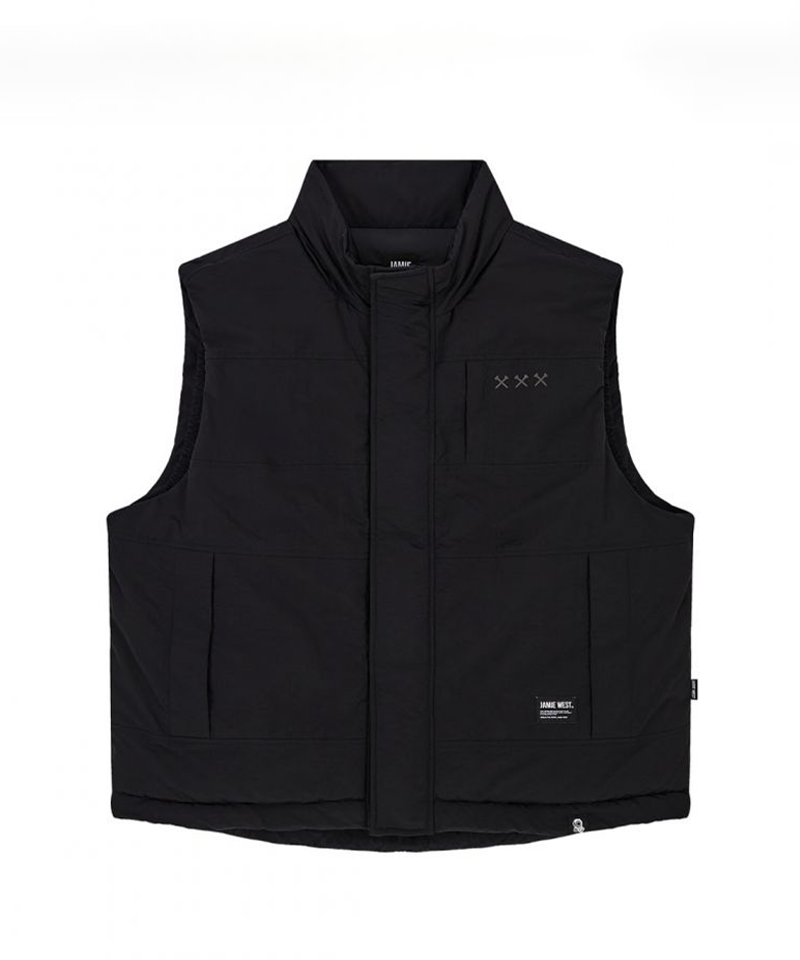 Jamie West Primaloft Hidden Hoodie Heavy Vest - Black