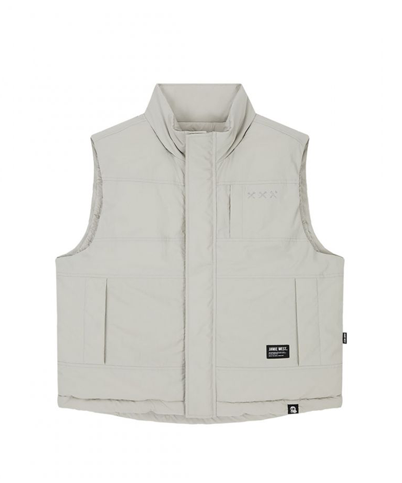 Jamie West Primaloft Hidden Hoodie Heavy Vest - Gray