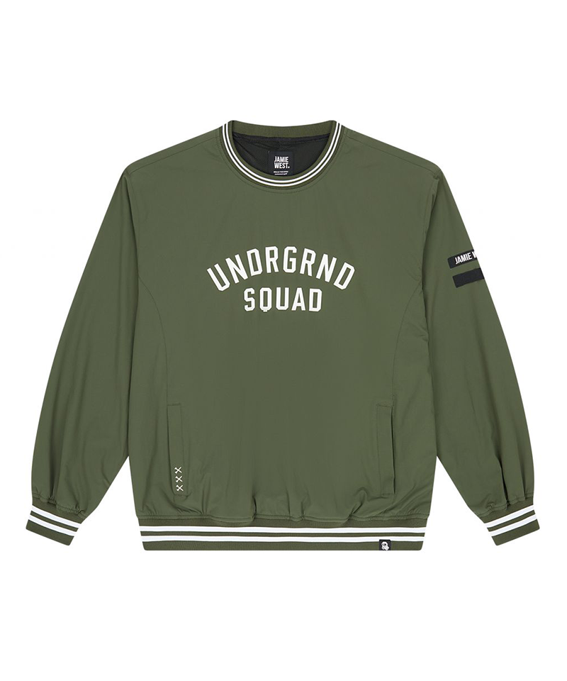 Jamie West US Roundneck Woven Pullover - Khaki
