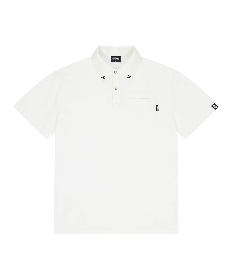 Jamie West Woven Combined Point P-Shirts - White