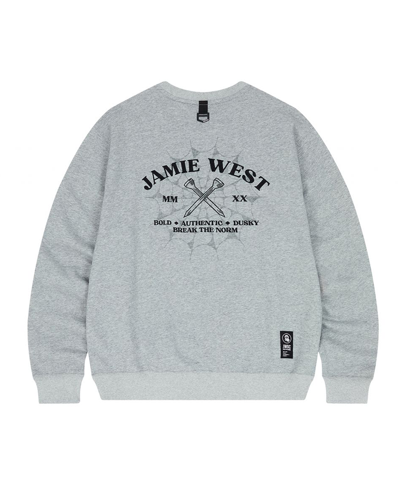 Jamie West Oldschool Sweatshirts - Melange Grey