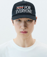 Jamie West Slogan Embroidery Washed Ballcap - Black